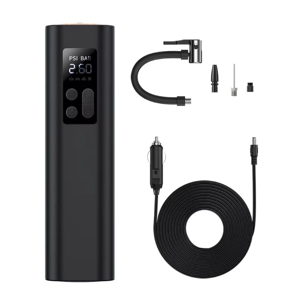 Air Compressor Mini - ミニポータブルABSプラスチック製ワイヤレスデジタルタイヤインフレーターポンプ車用エアコンプレッサータイヤ空気圧モニター