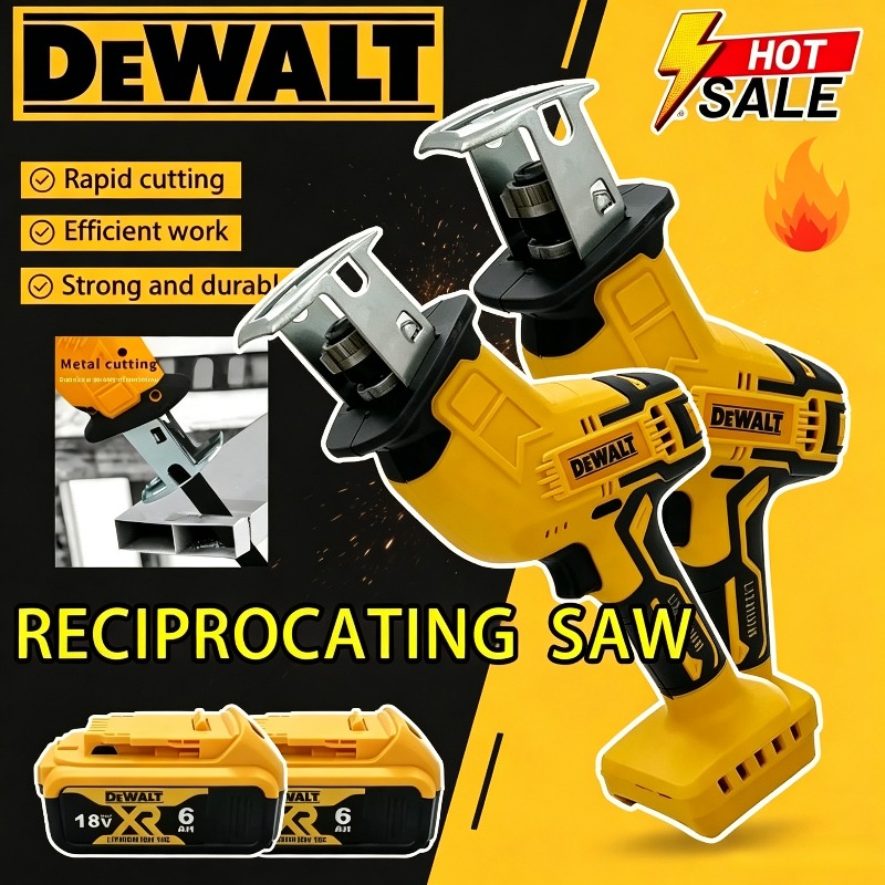 Reciprocating Saw Cordless - デュワルト電動ノコギリ 2800RPM ブラシレスレシプロソー 多機能金属・木材・パイプ切断ノコギリ 18Vバッテリー対応