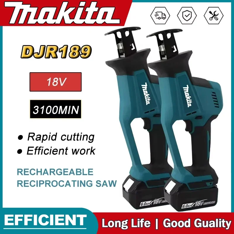 Reciprocating Saw Cordless - マキタ DJR189 18Vコードレス電動レシプロソー ブラシレス充電式木材金属切断ソー ポータブルソー電動工具