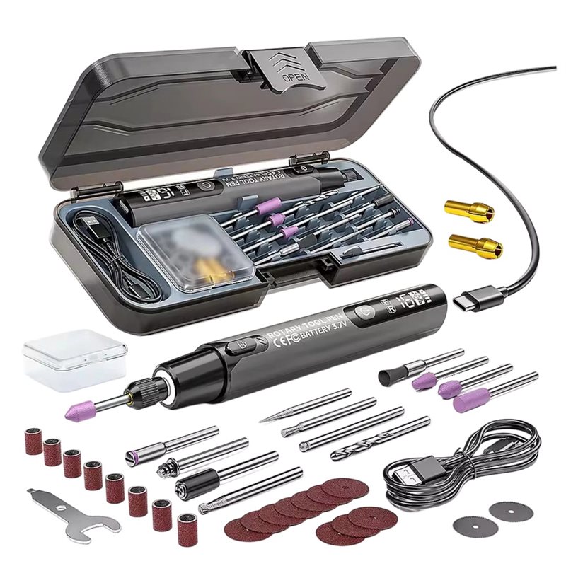 Power Tools Hand Tools - FYBL-ワイヤレス電動ミニグラインダー 3.7V 10000-16000R 彫刻ペン コードレスマイクロ回転工具ドリル