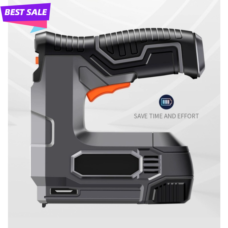 Nail Gun Brad - コードレス電動ネイルガンステープラー、家庭用U型T型仕上げ釘用釘打ち機、吸盤付き