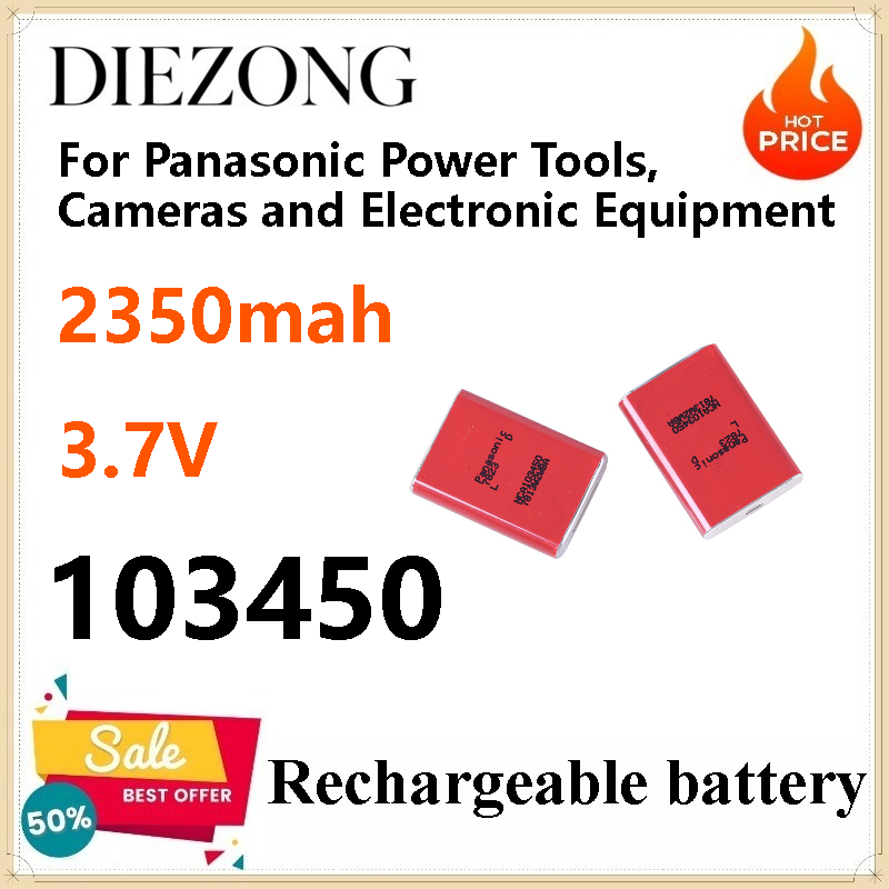 Power Tools Panasonic - パナソニックの電動工具、カメラ、電子機器用 3.7V NCA103450 2350mah バッテリー 4