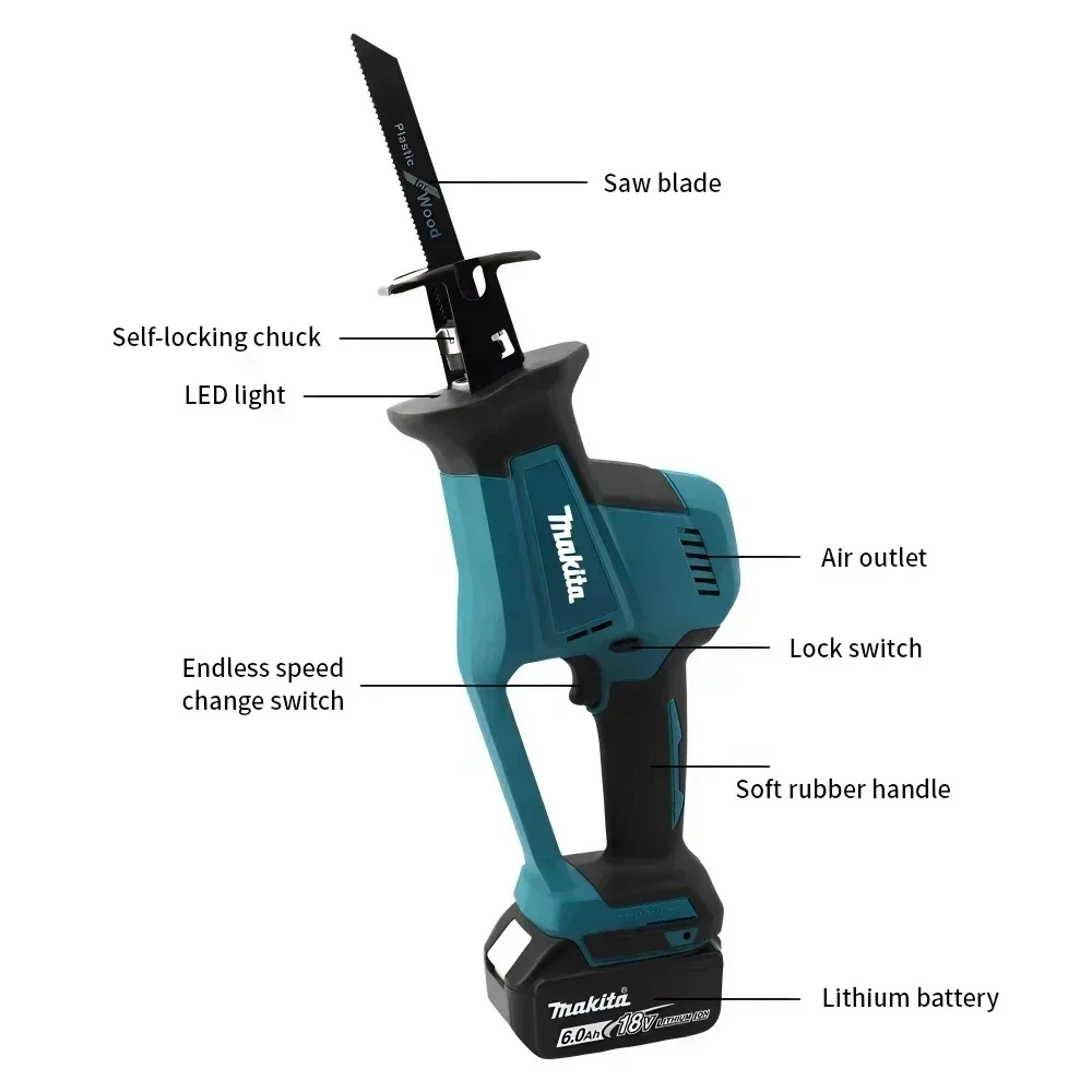 マキタ DJR189 18V LXT ブラシレスコードレスレ - Reciprocating Saw Cordless のレビューと価格