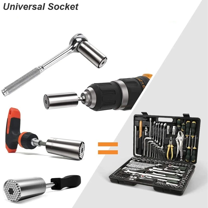 ユニバーサルソケットレンチヘッドセットスリーブガジェット 7 - Power Key Tools のレビューと価格