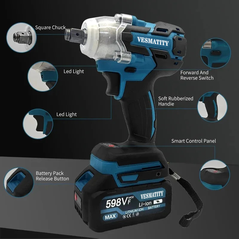 DTW600 高トルク充電式工具、ブラシレス電動レンチ、イン - Power Tools Battery Repair のレビューと価格
