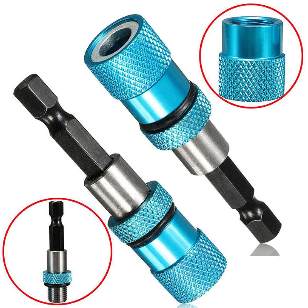 2x 60mm 磁気延長ドリルビットホルダー 1/4インチ六 - Power Tools You Must Have のレビューと価格