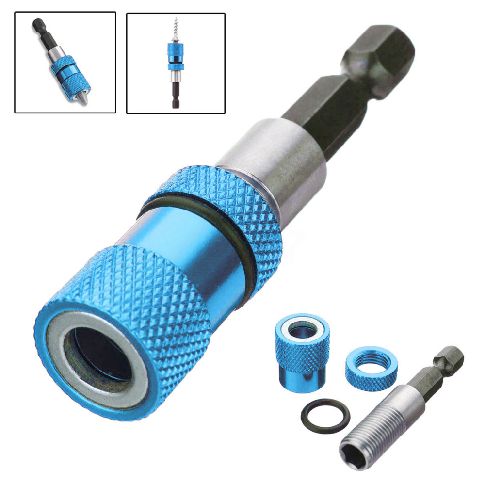 2x 60mm 磁気延長ドリルビットホルダー 1/4インチ六 - Power Tools You Must Have のレビューと価格