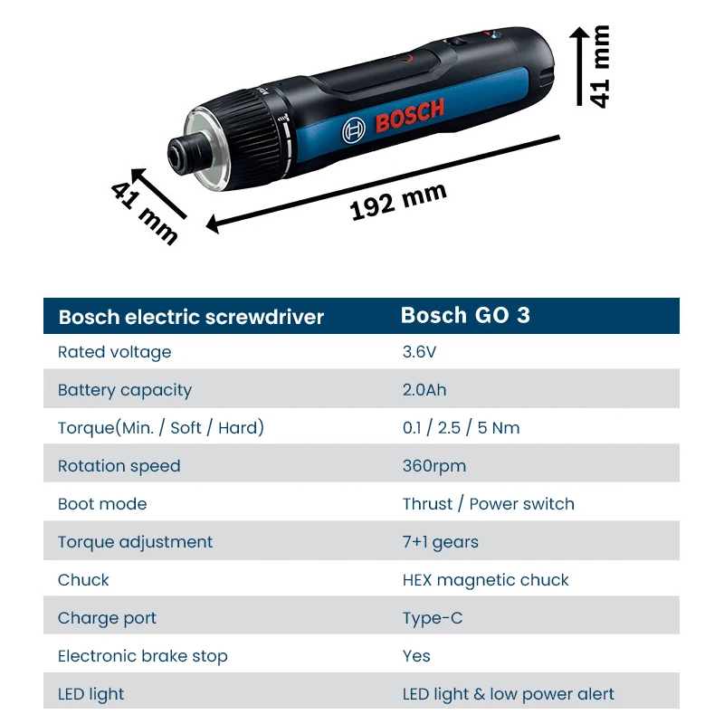 BOSCH Go 3 電動ドライバー ボッシュ GO プロフ - Power Tools Hand Tools のレビューと価格