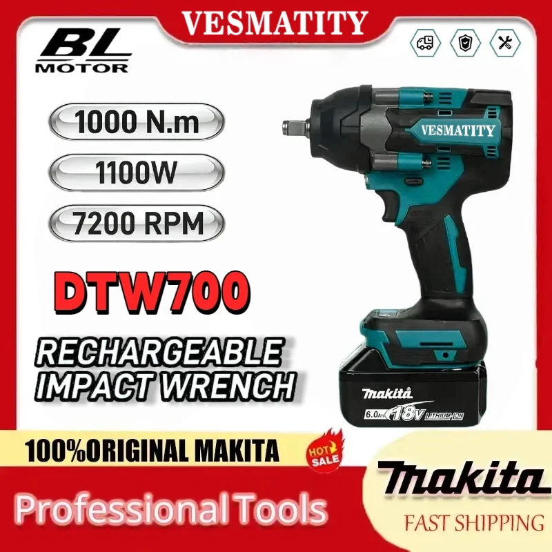 DTW700コードレス1000N.mインパクトレンチ ブラシ - Power Tools Battery Repair のレビューと価格
