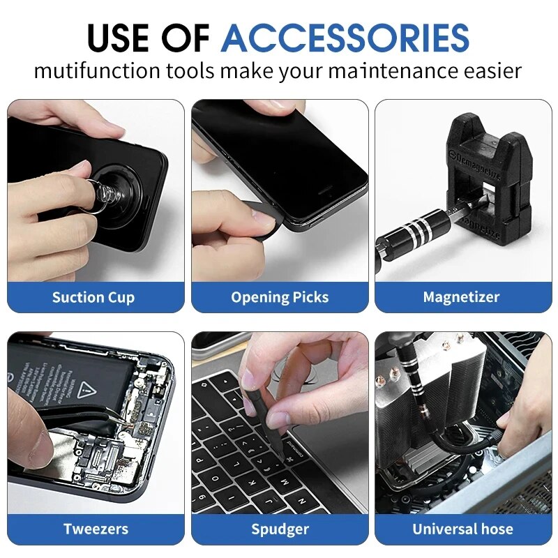 115/117 in 1 精密ドライバーセット磁気トルクス六 - Xiaomi Power Tools のレビューと価格