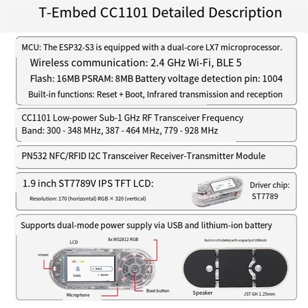T71Cツールズ - T-Embed CC1101 PLUS - Power Tools Lowes のレビューと価格