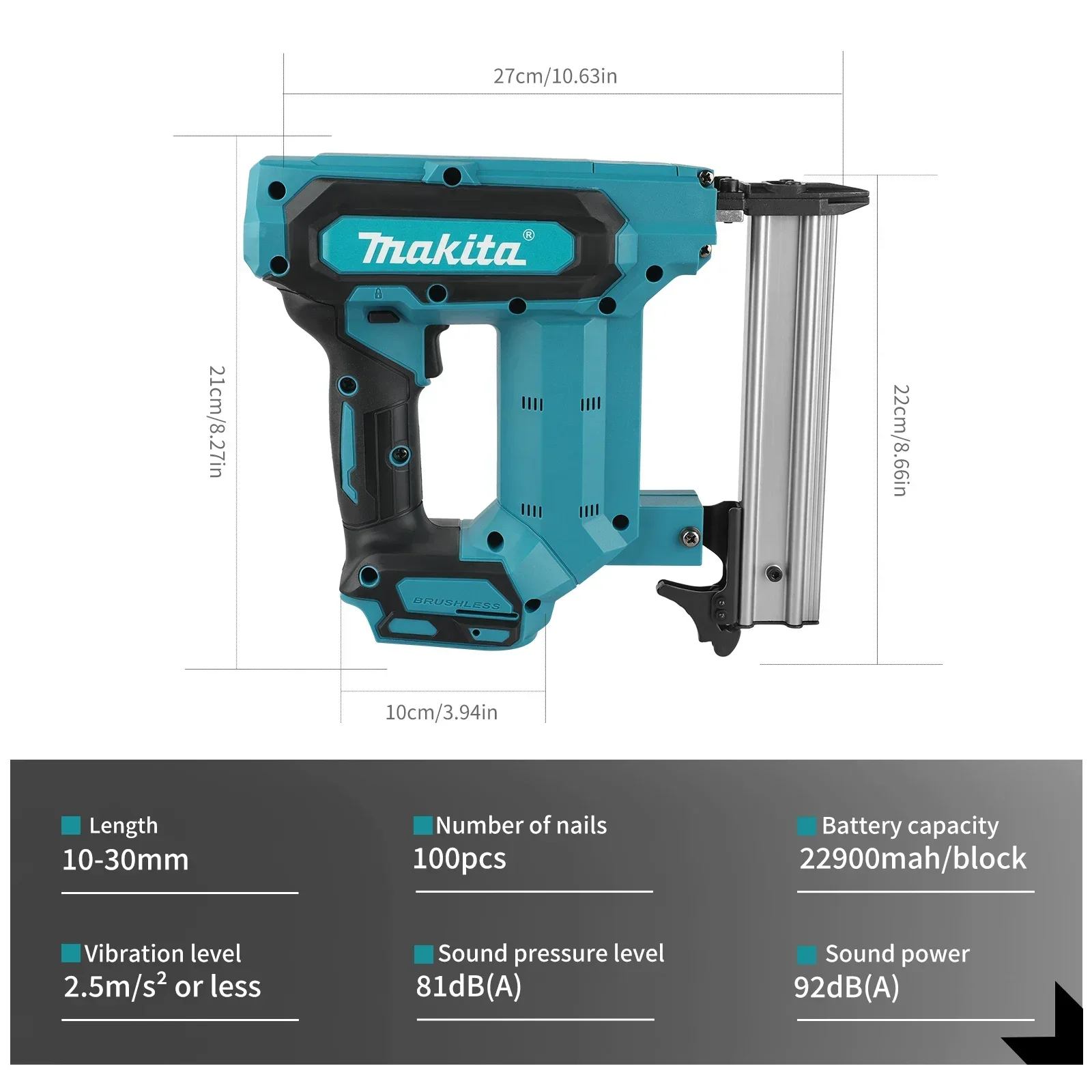 マキタ F30 充電式ストレートネイラー コードレス電動ステ - Nail Gun Brad のレビューと価格