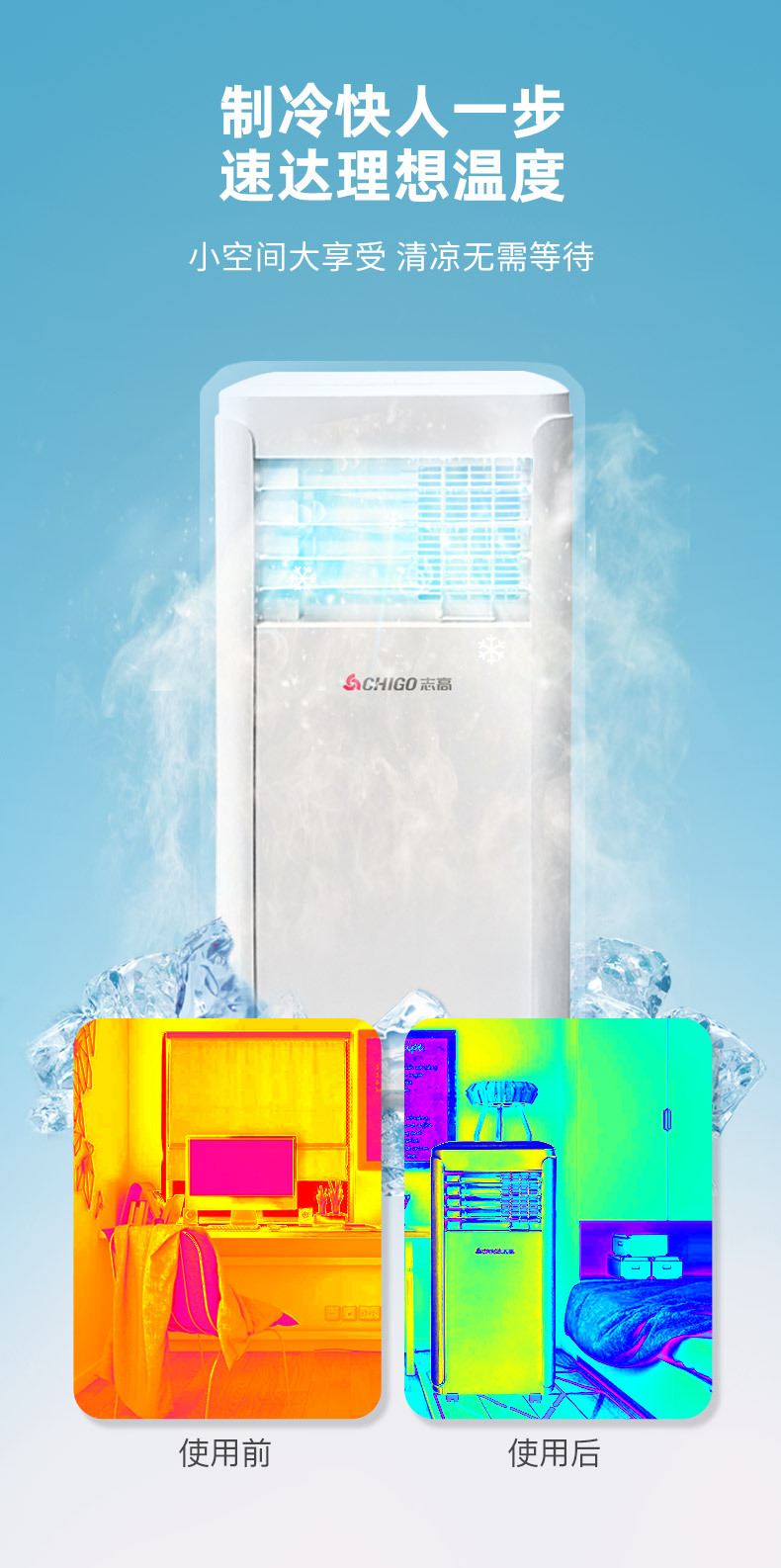 ポータブル冷暖房一体型移動式エアコンコンプレッサー冷却不要設 - Air Compressor Mini のレビューと価格