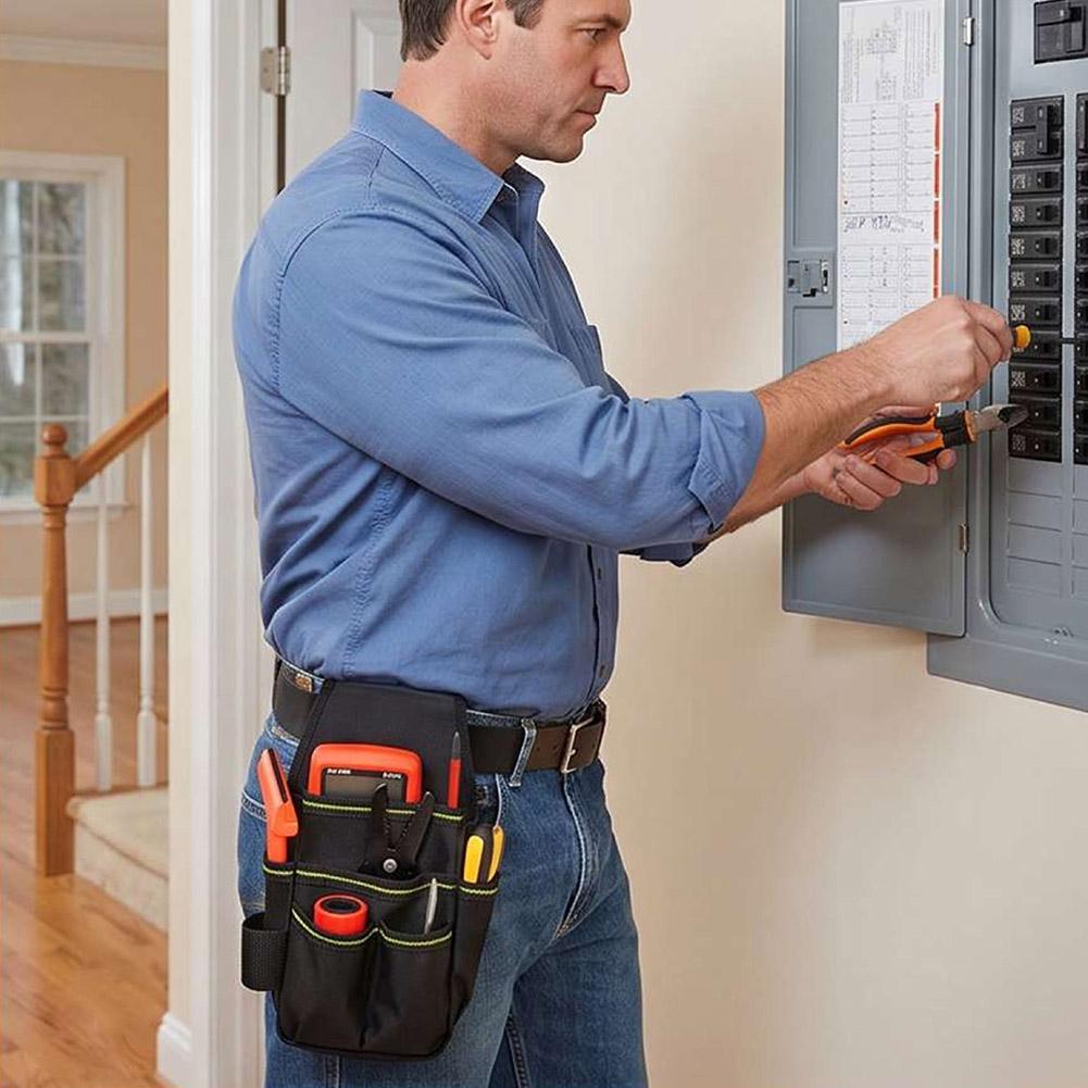 頑丈なツールポーチバッグ、調節可能なベルト付き、多ポケット電 - Power Tools Band のレビューと価格