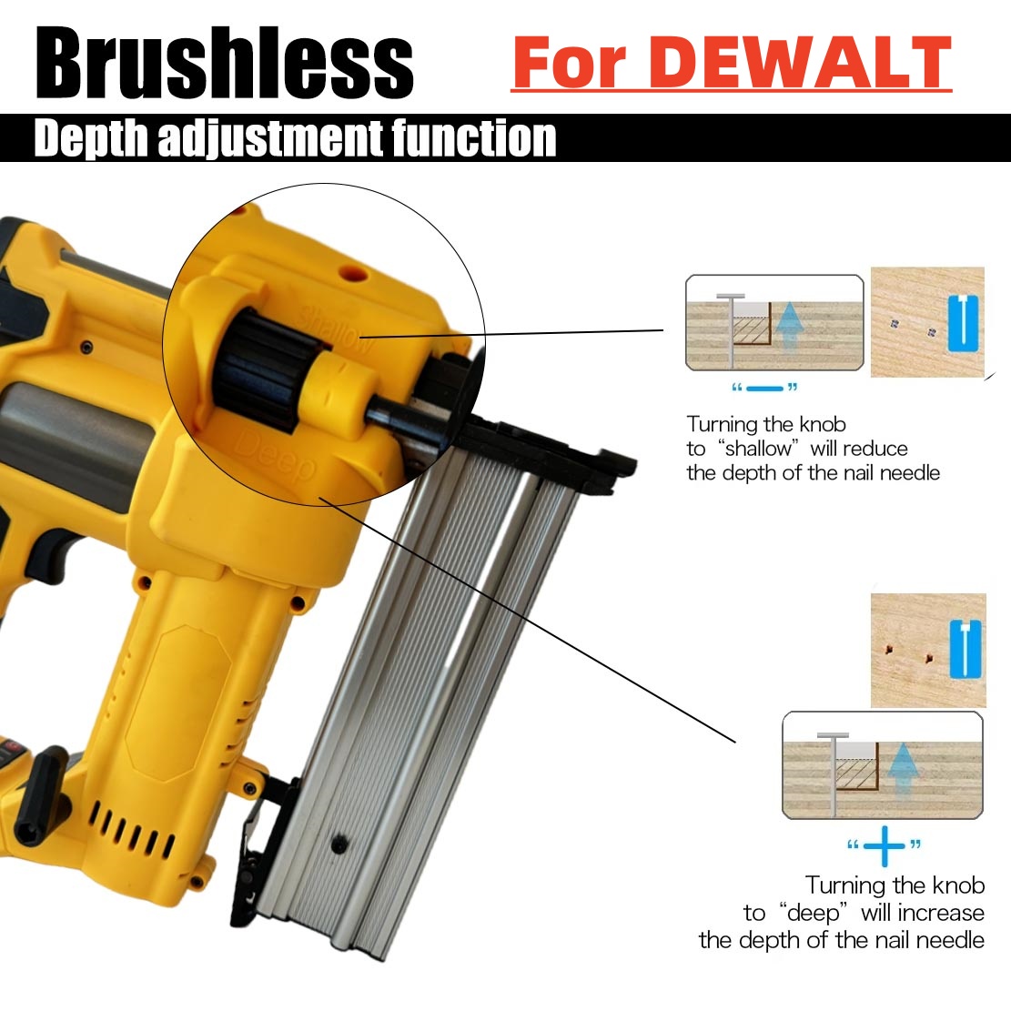 2in1ブラシレス電動ネイルガンF15-F50 K410コー - Nail Gun Brad のレビューと価格