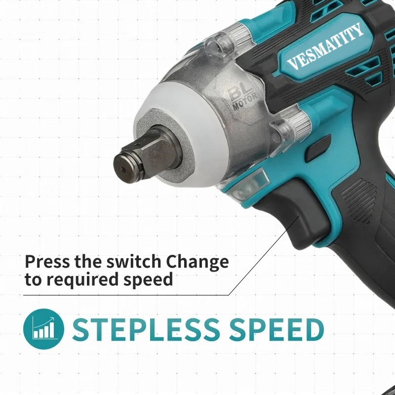 ブラシレスコードレスレンチツールセット、330Nmトルク、大 - Power Tools Battery Repair のレビューと価格