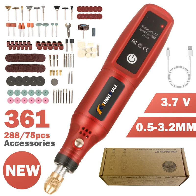 USB充電式コードレス彫刻ペンワイヤレス電動ドリル回転ツール - Power Tools Hand Tools のレビューと価格