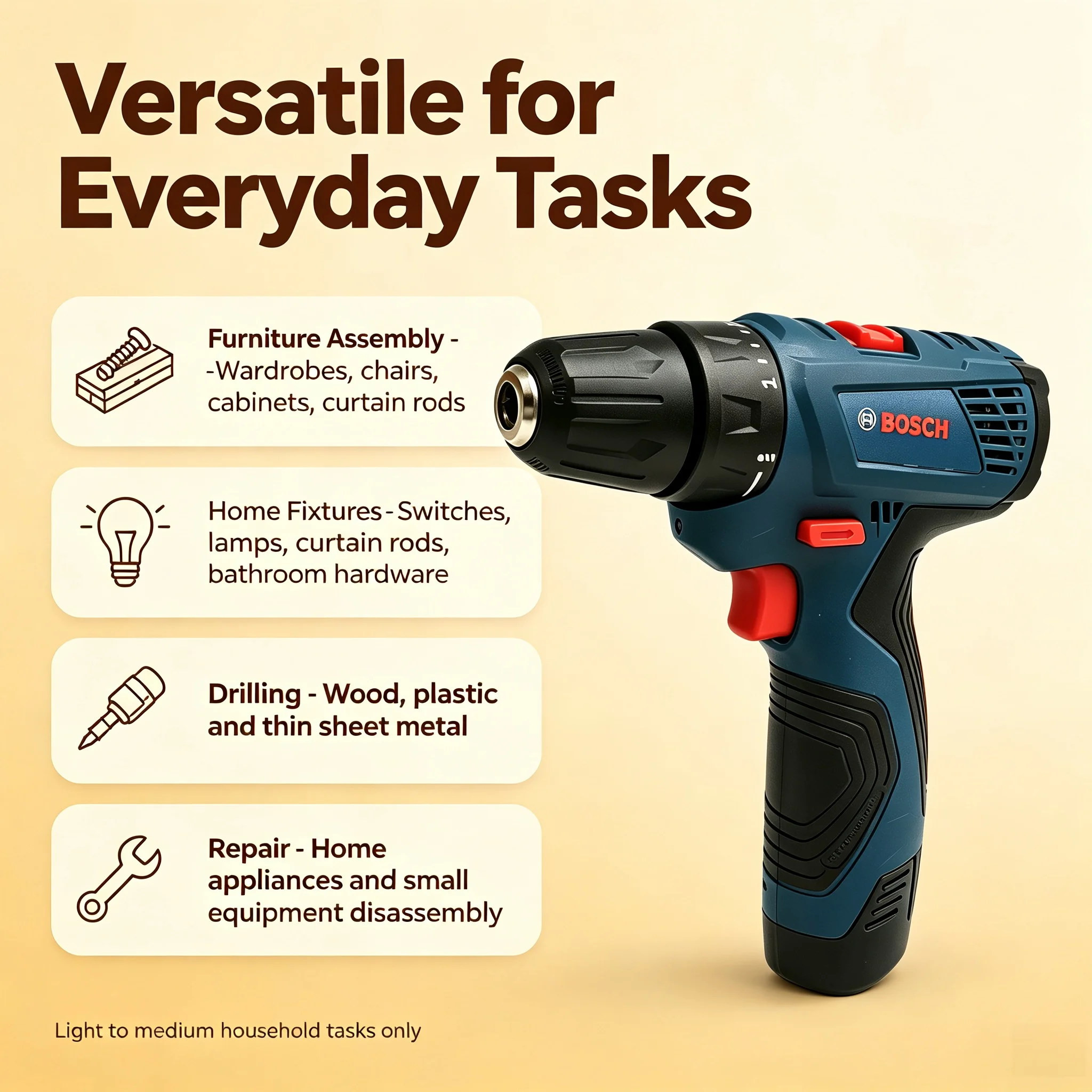 ボッシュ GSR120 多機能ハンドドリル、12Vコードレス - Power Tools Hand Tools のレビューと価格
