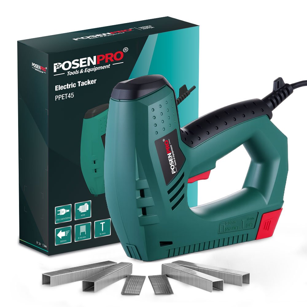 45W コード式電動タッカー、無料の釘とステープル付き、木材 - Nail Gun Brad のレビューと価格