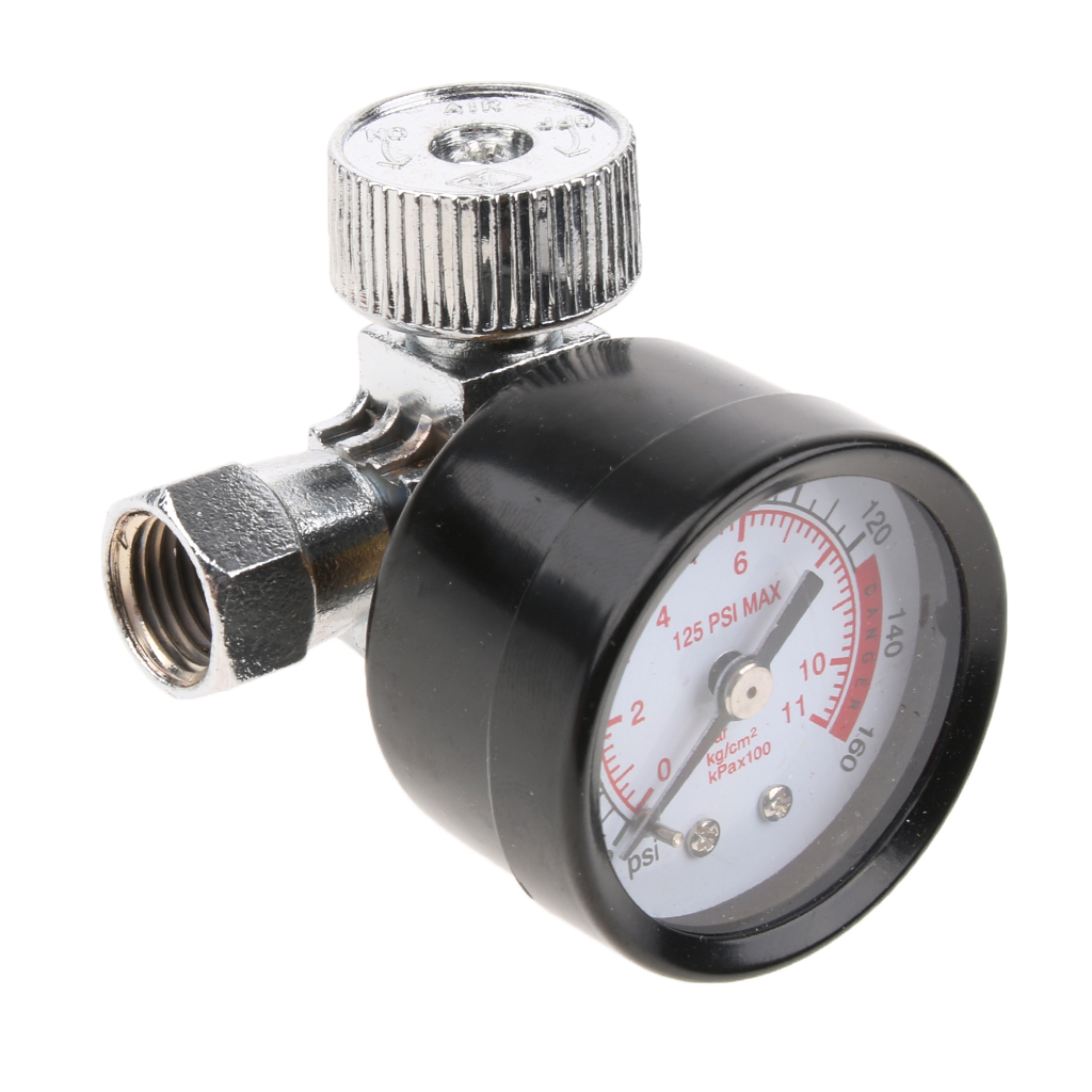ミニエアレギュレーターバルブ調整可能な空気圧計スプレーガンツ - Air Compressor Mini のレビューと価格